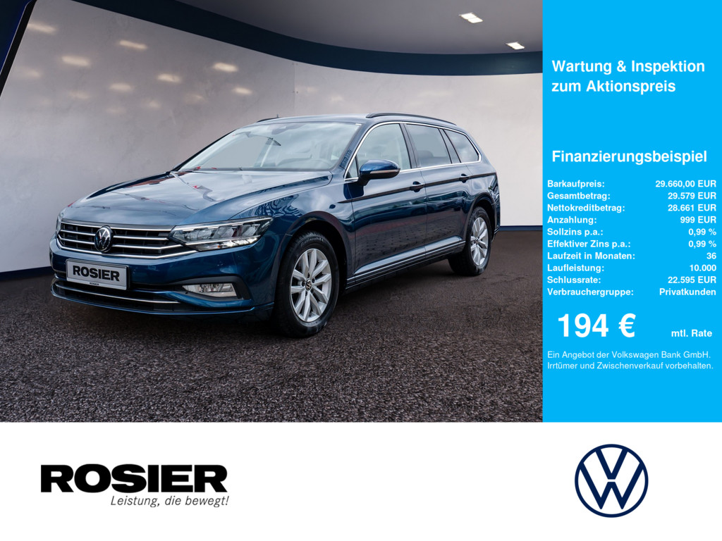 Volkswagen Passat Variant Business 2,0 l TDI DSG